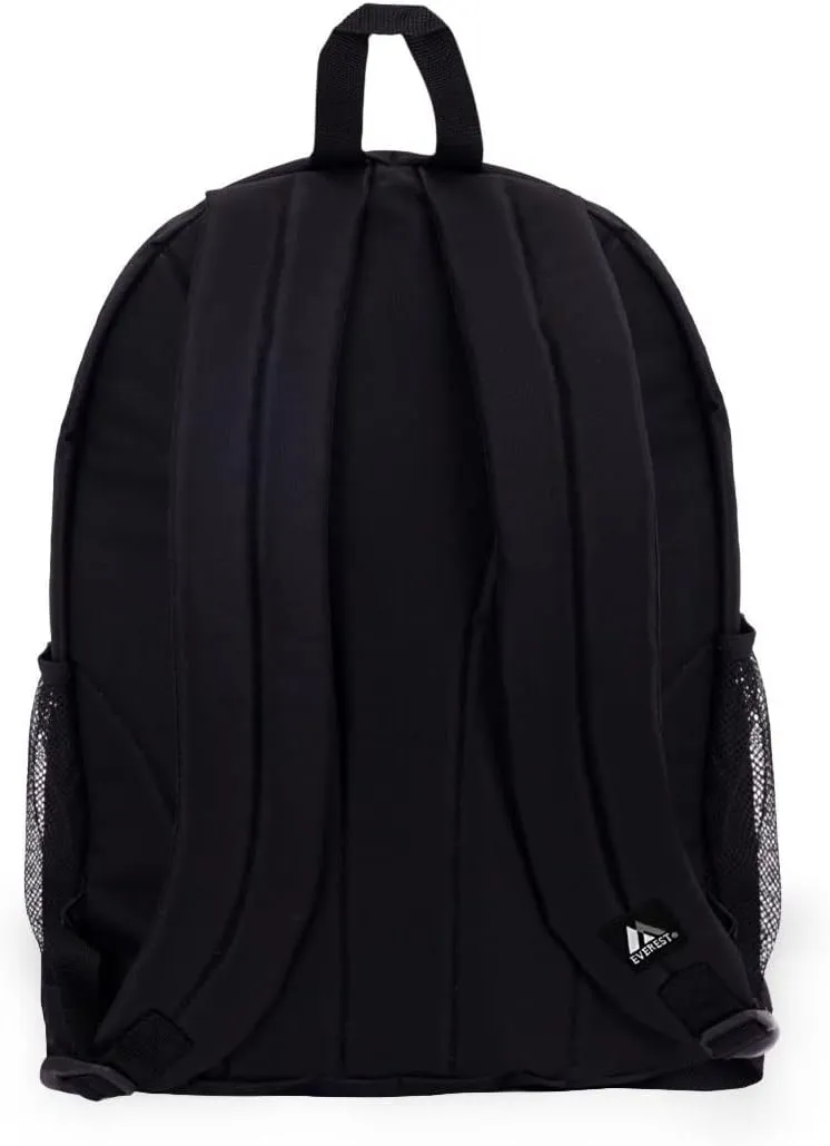 Everest Two-Tone Backpack with Mesh Pockets, Turquoise, One Size