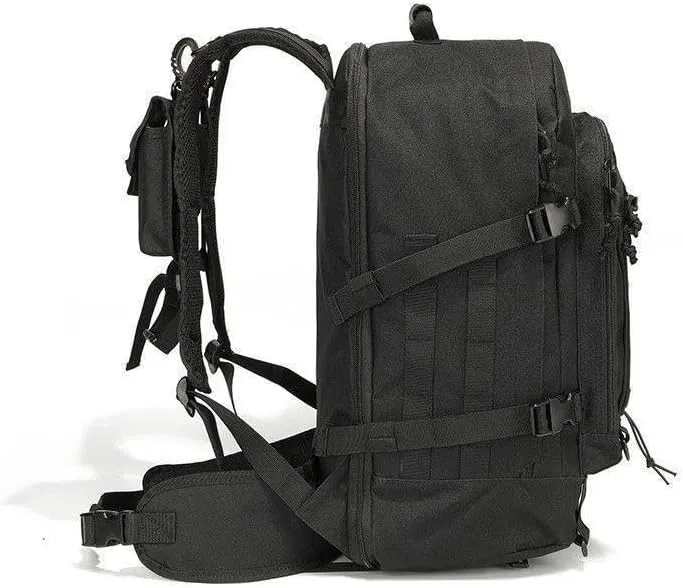 Extra Large 60L Tactical Backpack for Men Women Outdoor Water Resistant Hiking Travel Laptop Bag(G)
