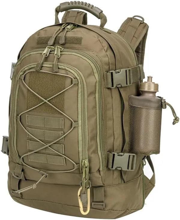 Extra Large 60L Tactical Backpack for Men Women Outdoor Water Resistant Hiking Travel Laptop Bag(G)