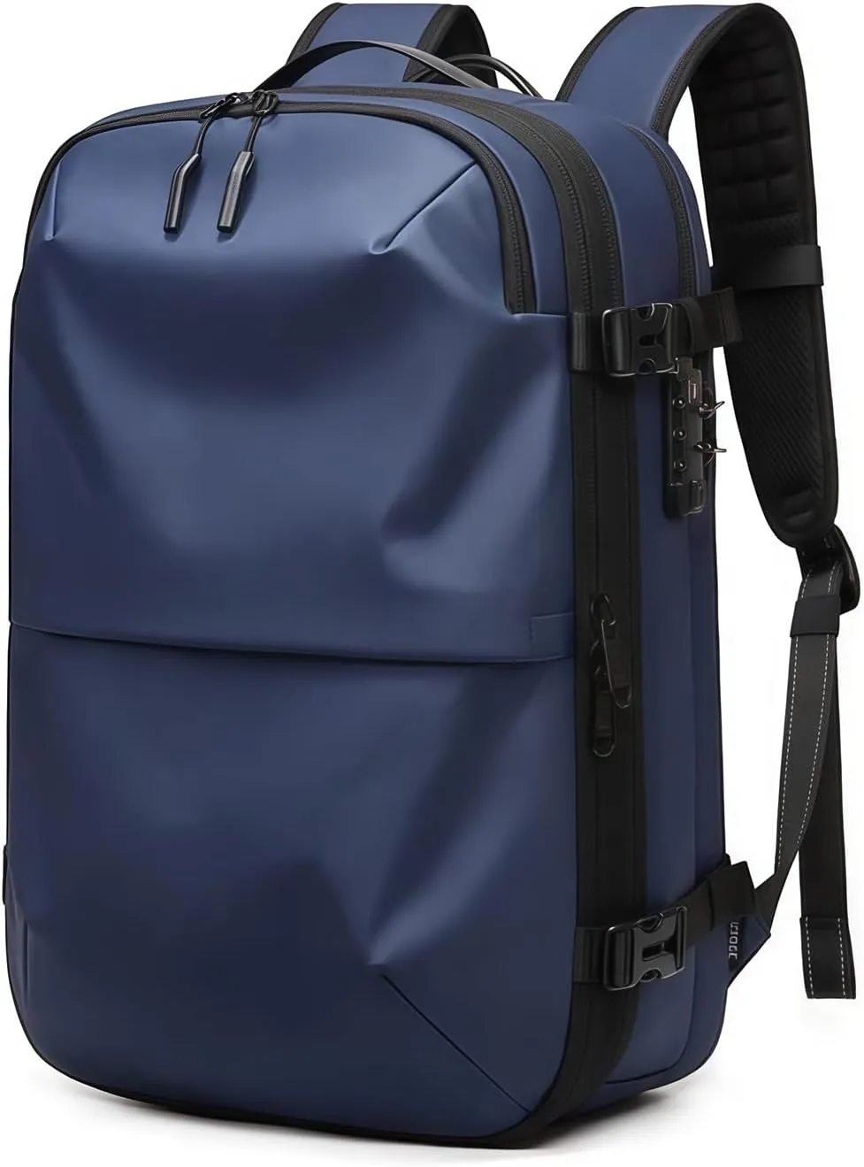 Ezyvac Backpack, Ezyvac Bag, Expandable Vaccage Bag Water Resistant, Anti Theft Vacuum Back Pack (Blue)