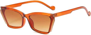Fashion Retro Cat Eye Sunglasses Women Luxury Trendy Half Frame Street Sun Glasses
