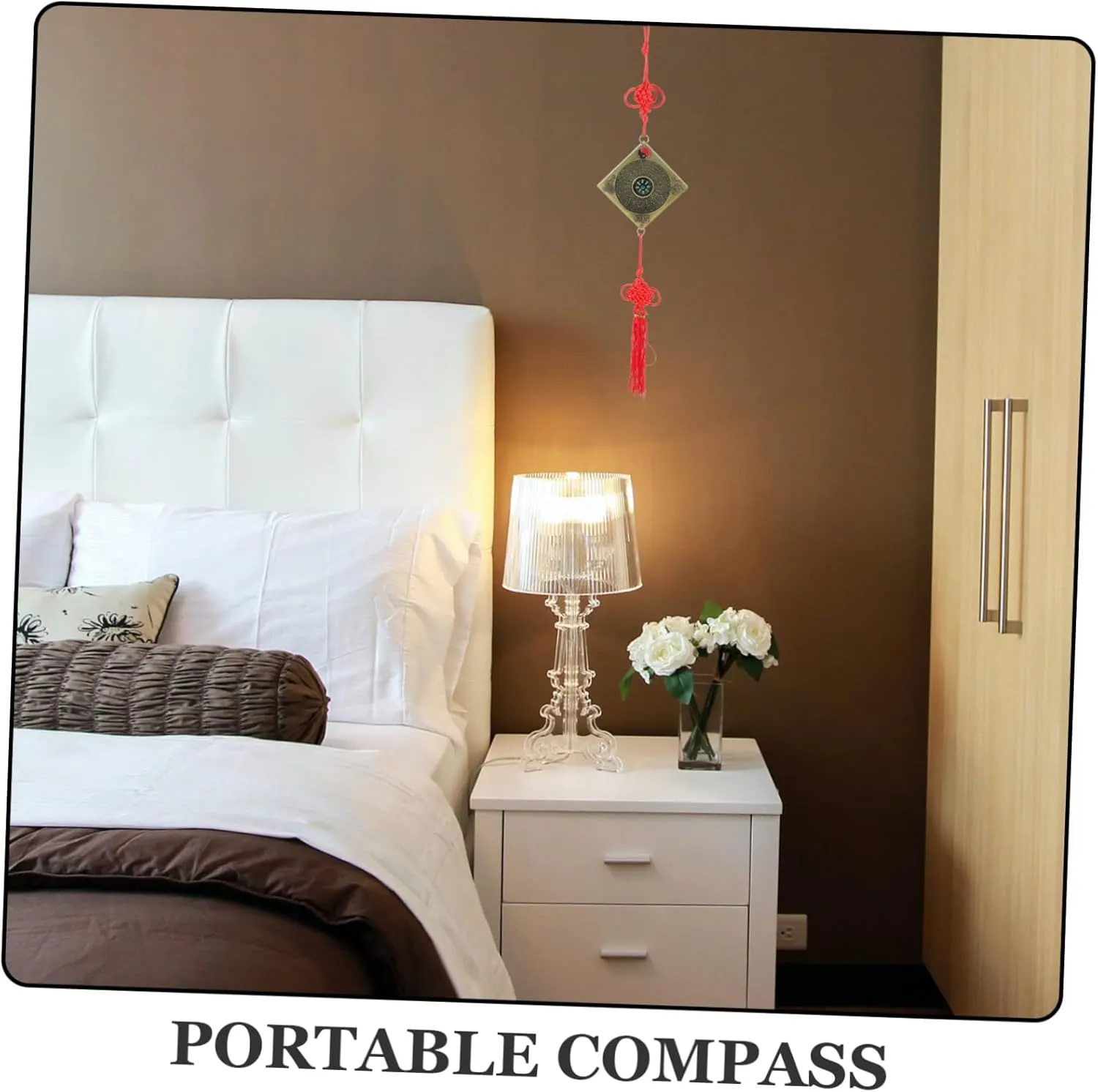 Feng Shui Compass Hanging Compass Outdoor Decor Compass Pendant Compass Hanging Portable Compass Hanging