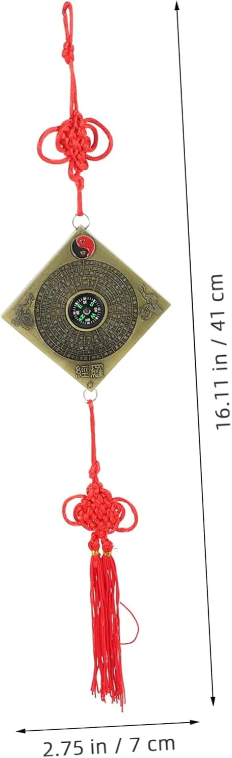 Feng Shui Compass Hanging Compass Outdoor Decor Compass Pendant Compass Hanging Portable Compass Hanging