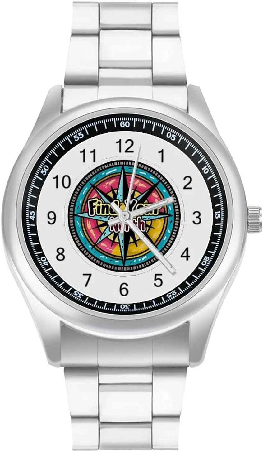 Find Your True North Compass Fashion Classic Wrist Watches for Men Casual Business Dress Watch Unisex
