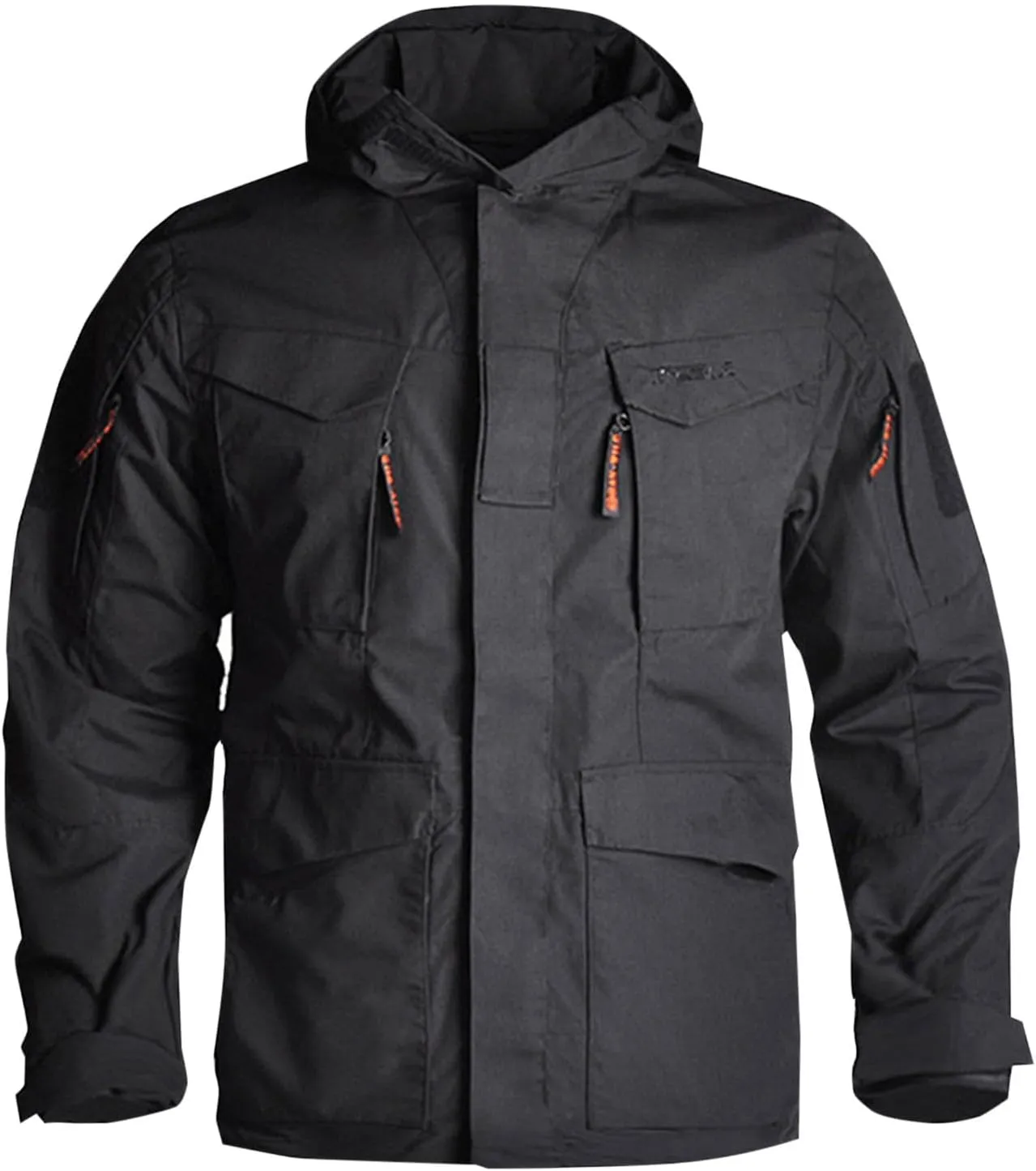Finelylove Mens Military Tactical Jacket Waterproof Rain Jacket Warm Winter Raincoat Mountain Windbreaker with 6 Pockets