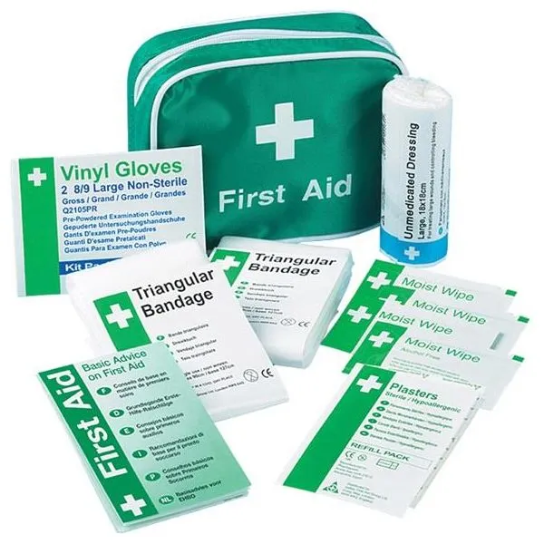 First Aid Kit & 600g Fire Extinguisher