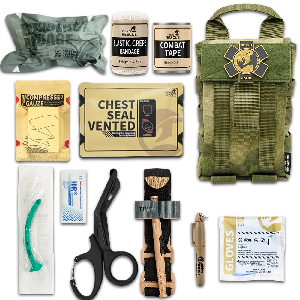 First Aid Kit (Outdoor, Camping - IFAK Medical Survival Pouch)