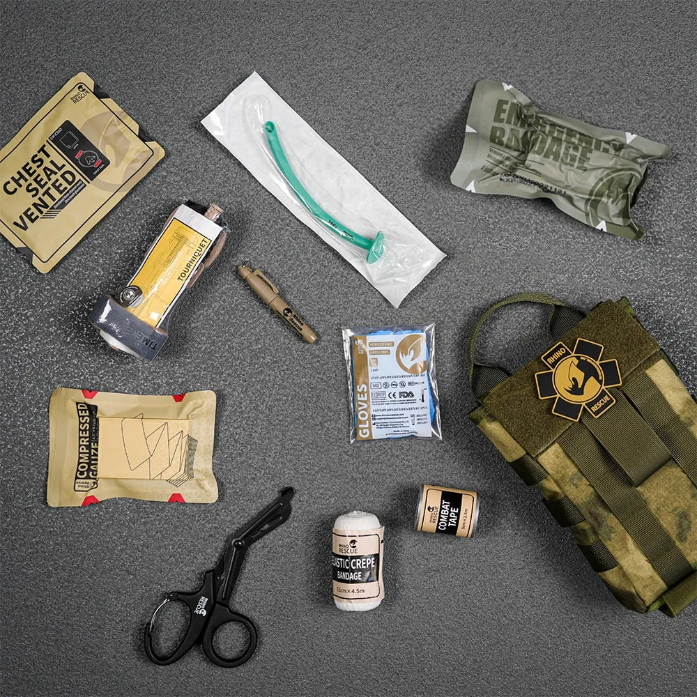 First Aid Kit (Outdoor, Camping - IFAK Medical Survival Pouch)
