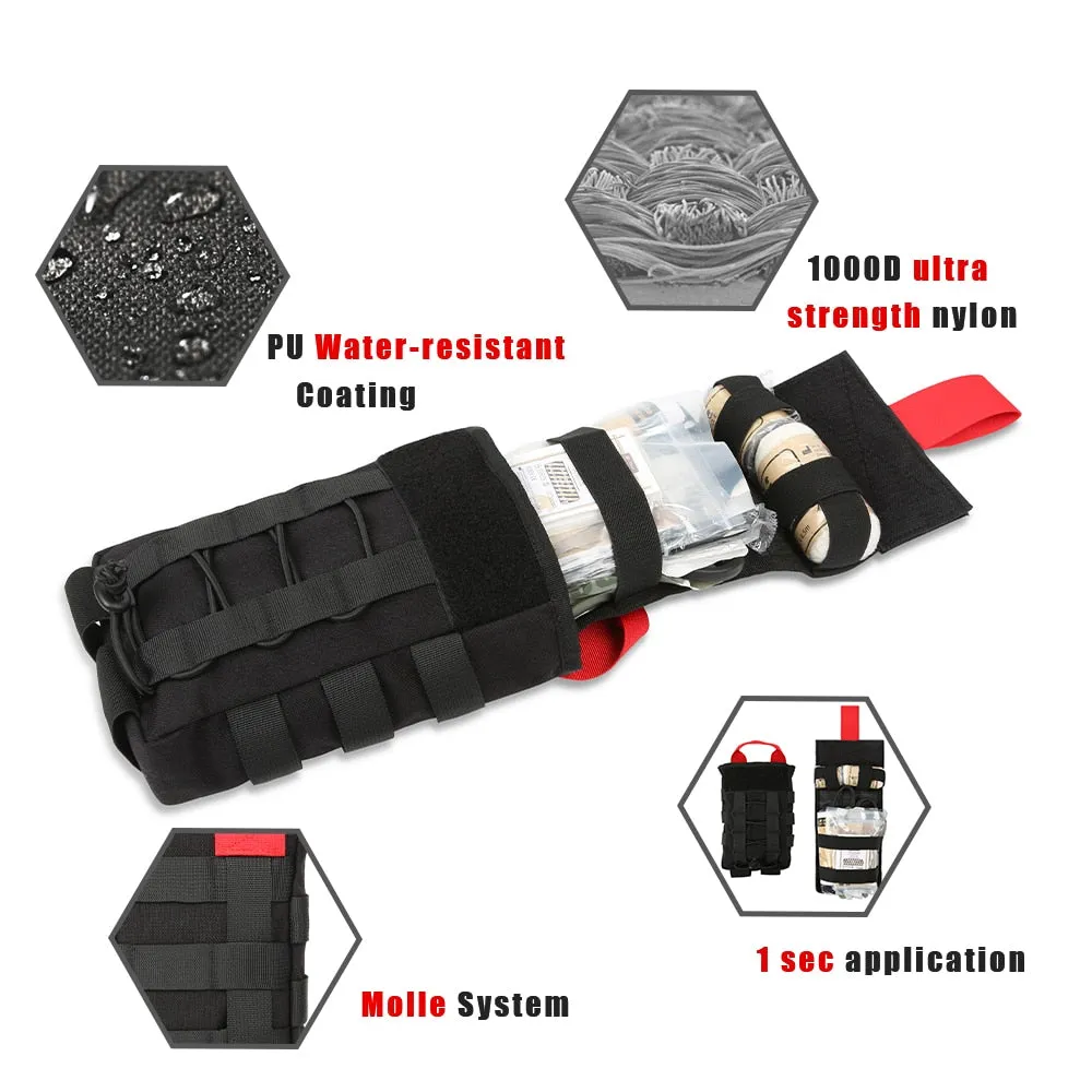 First Aid Kit (Outdoor, Camping - IFAK Medical Survival Pouch)