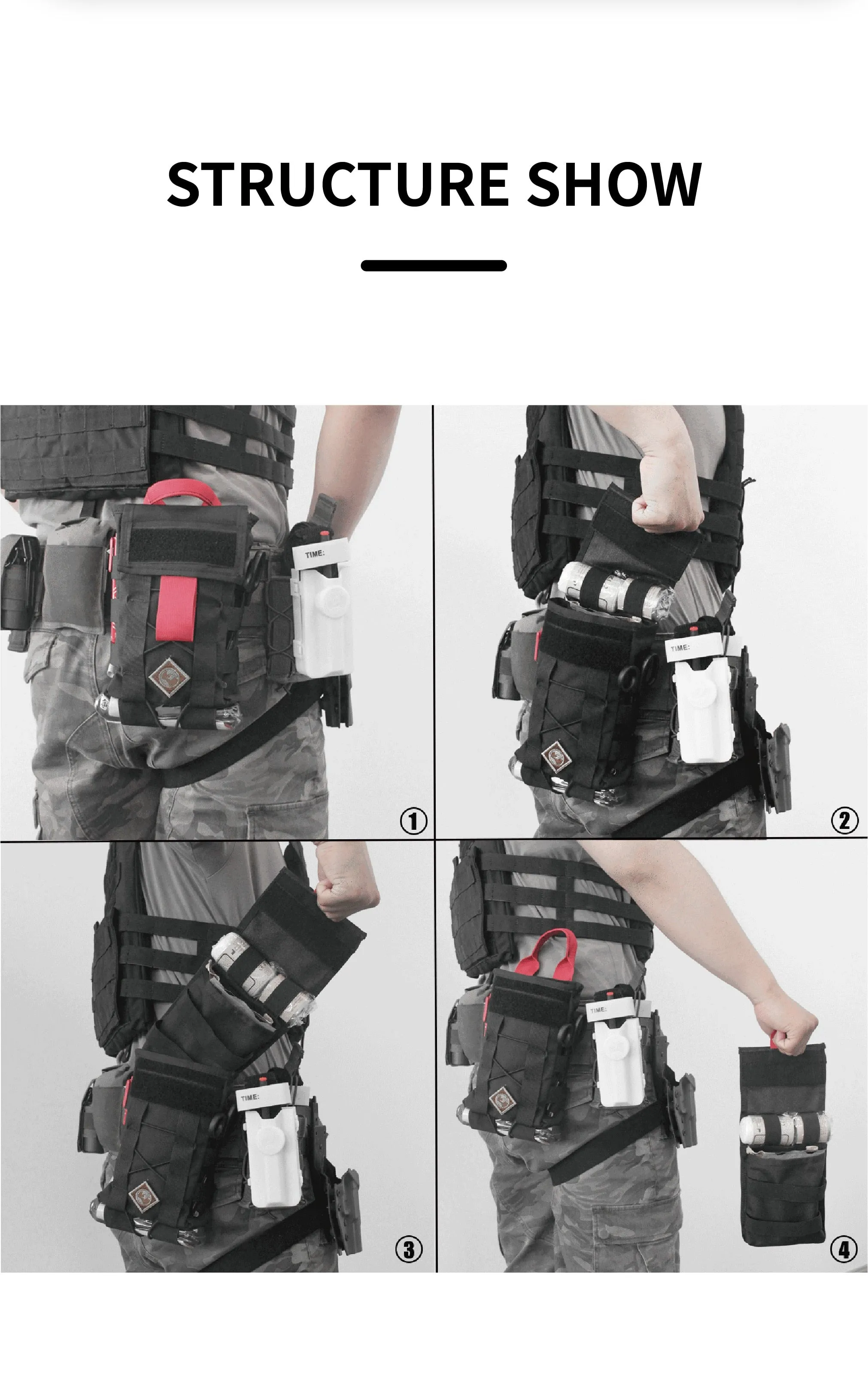 First Aid Kit (Outdoor, Camping - IFAK Medical Survival Pouch)