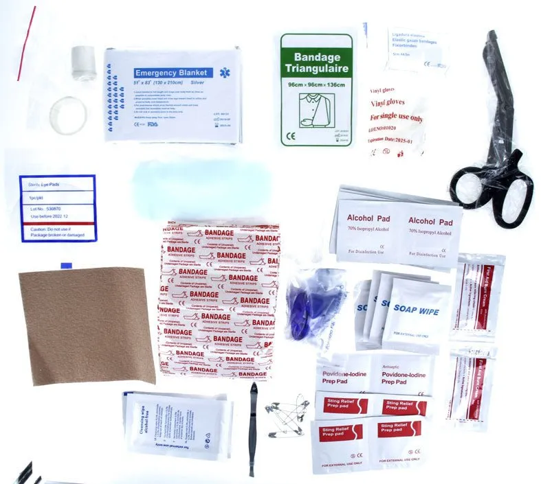 First Aid Kit with Waterproof Sack