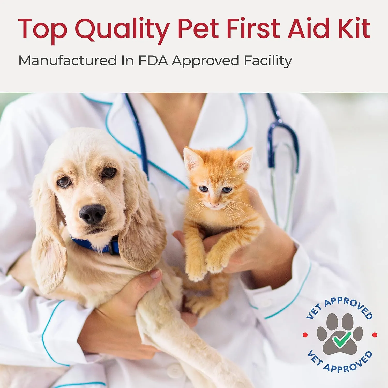 First Aid Solutions -  First Aid Kit for Travel | Vet Approved Pet First Aid Supplies