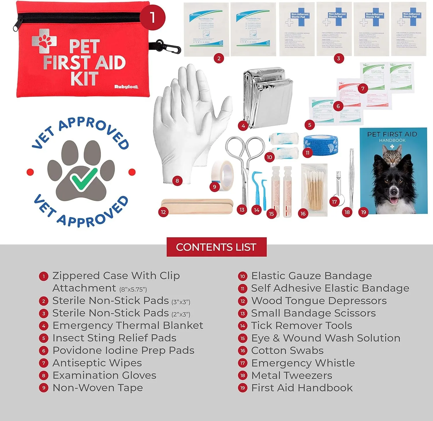 First Aid Solutions -  First Aid Kit for Travel | Vet Approved Pet First Aid Supplies