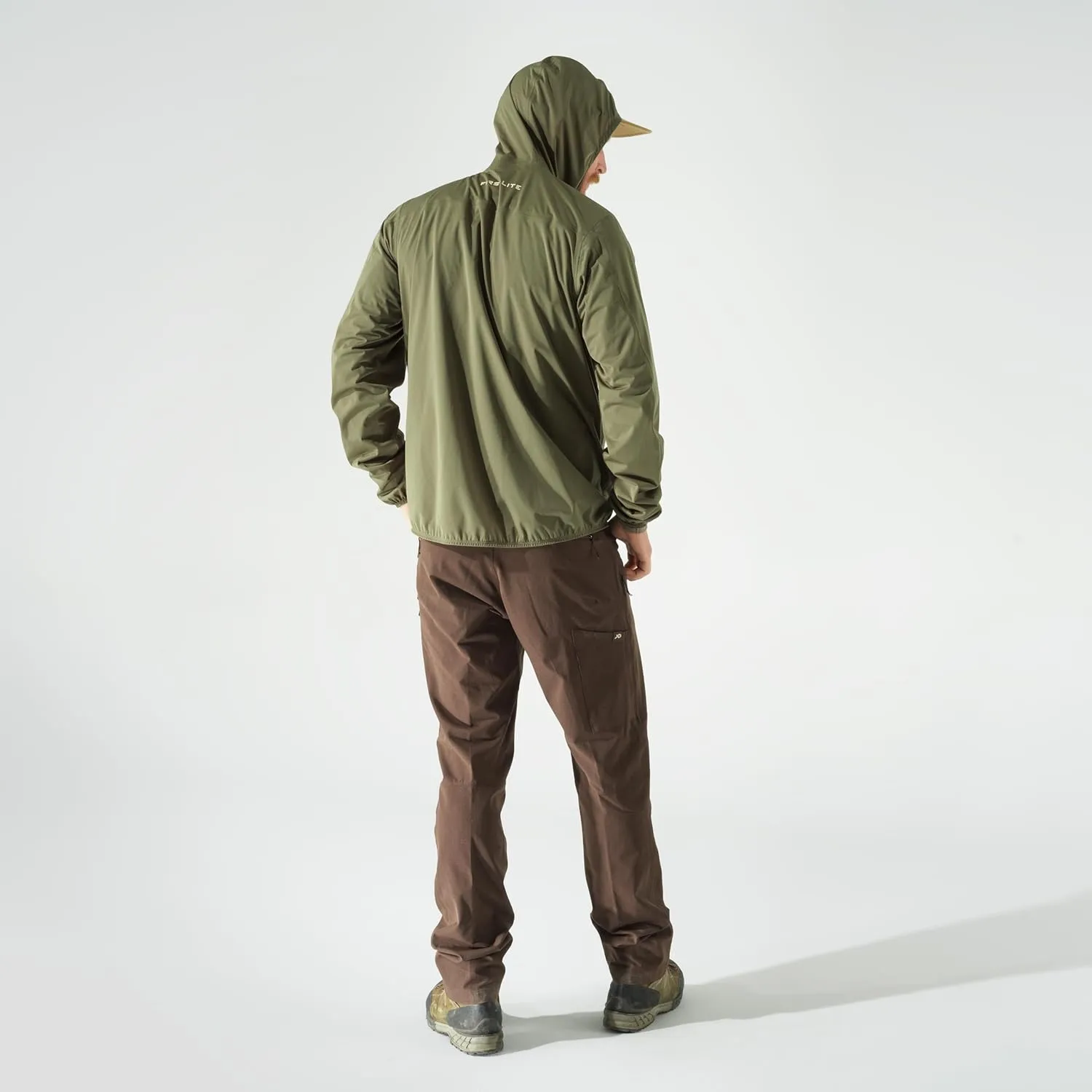 First Lite Men’s FlashStorm Jacket - 3-Layer Ultralight Waterproof Rain Coat for Hunting & Fishing