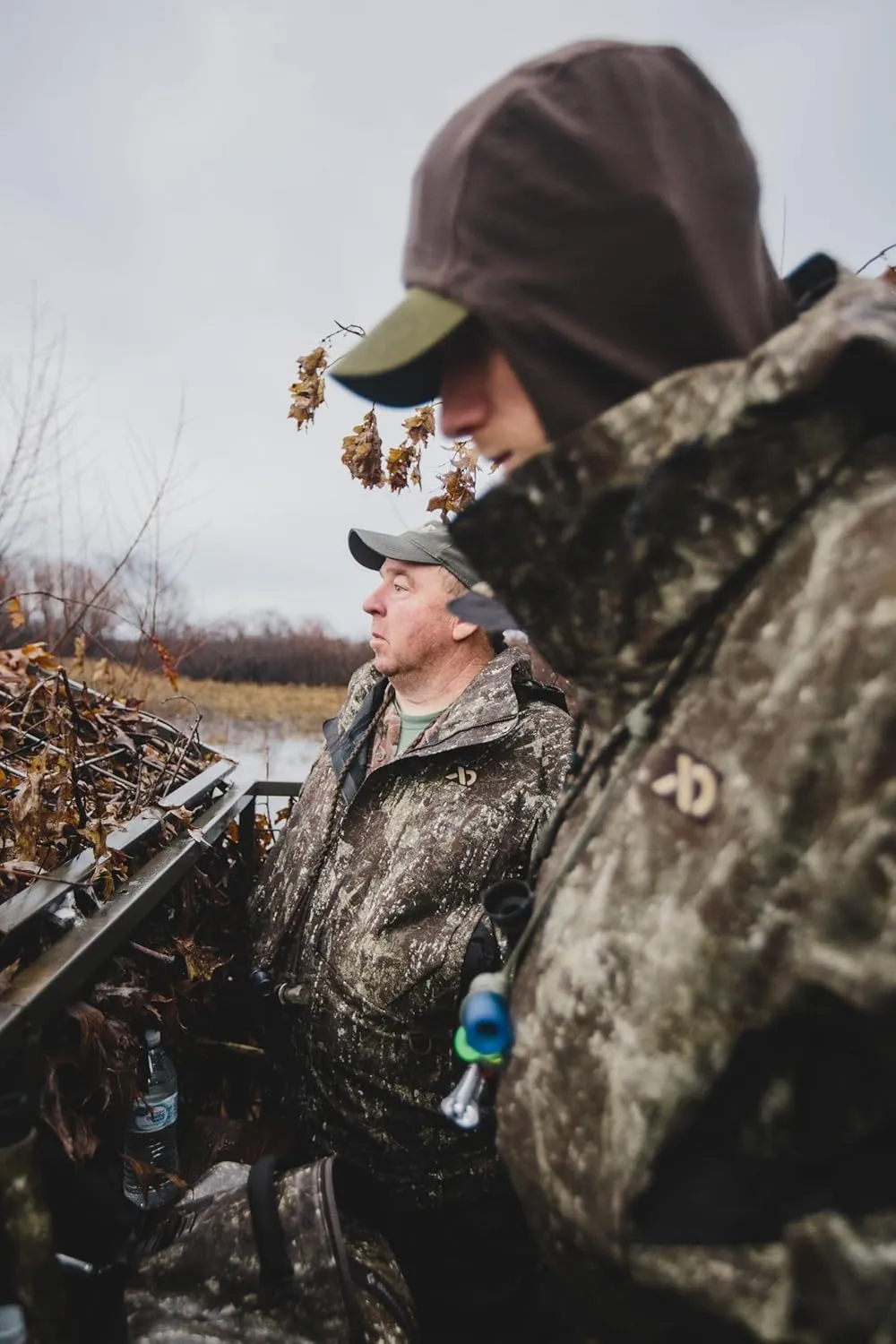 First Lite Men's LZ Jacket - Waterproof Breathable Camo Duck Hunting Shell