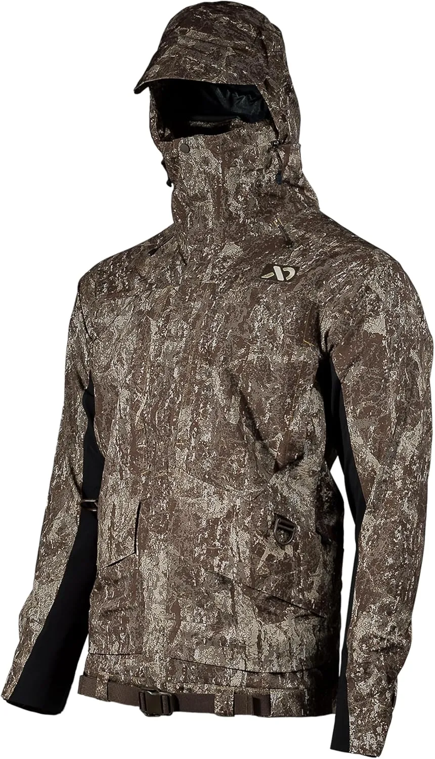 First Lite Men's LZ Jacket - Waterproof Breathable Camo Duck Hunting Shell