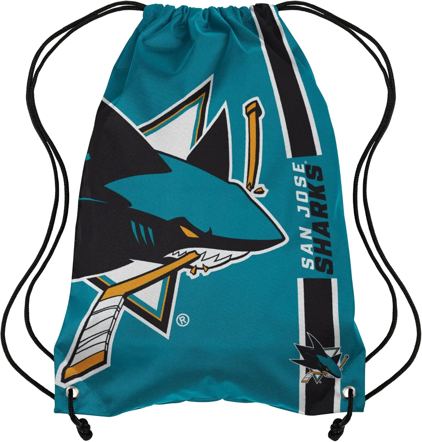 FOCO NHL San Jose Sharks 2015 Drawstring Backpack, Small