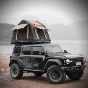 Foldable 2-3 People Amphibious Inflatable Car Roof Top Tent for Camping Outdoor Glamping Camping Tent for SUV Truck