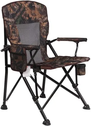 Folding Camping Chair Portable Camping Equipment High Back Headrest Breathable, Cup Holder anHeavy Duty Backpack/Travel/Beach/Picnic with Tote Bag