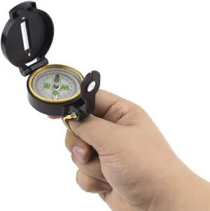 Folding Pocket Prismatic Compass for Tracking Wild Life Adventure Camping Picnic Colour May veriable