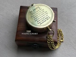 For I Know The Plans I Have For You, Jeremiah 29:11, Solid Brass Directional Engraved Compass, Baptism Gifts for Boys Girls, First Communion, Christian Gifts for Men, First Confirmation Gifts for Boys