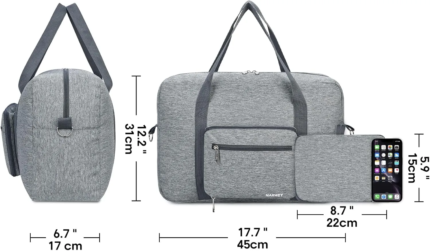 For Spirit Airlines Foldable Travel Duffel Bag Tote Carry on Luggage for Women and Girls