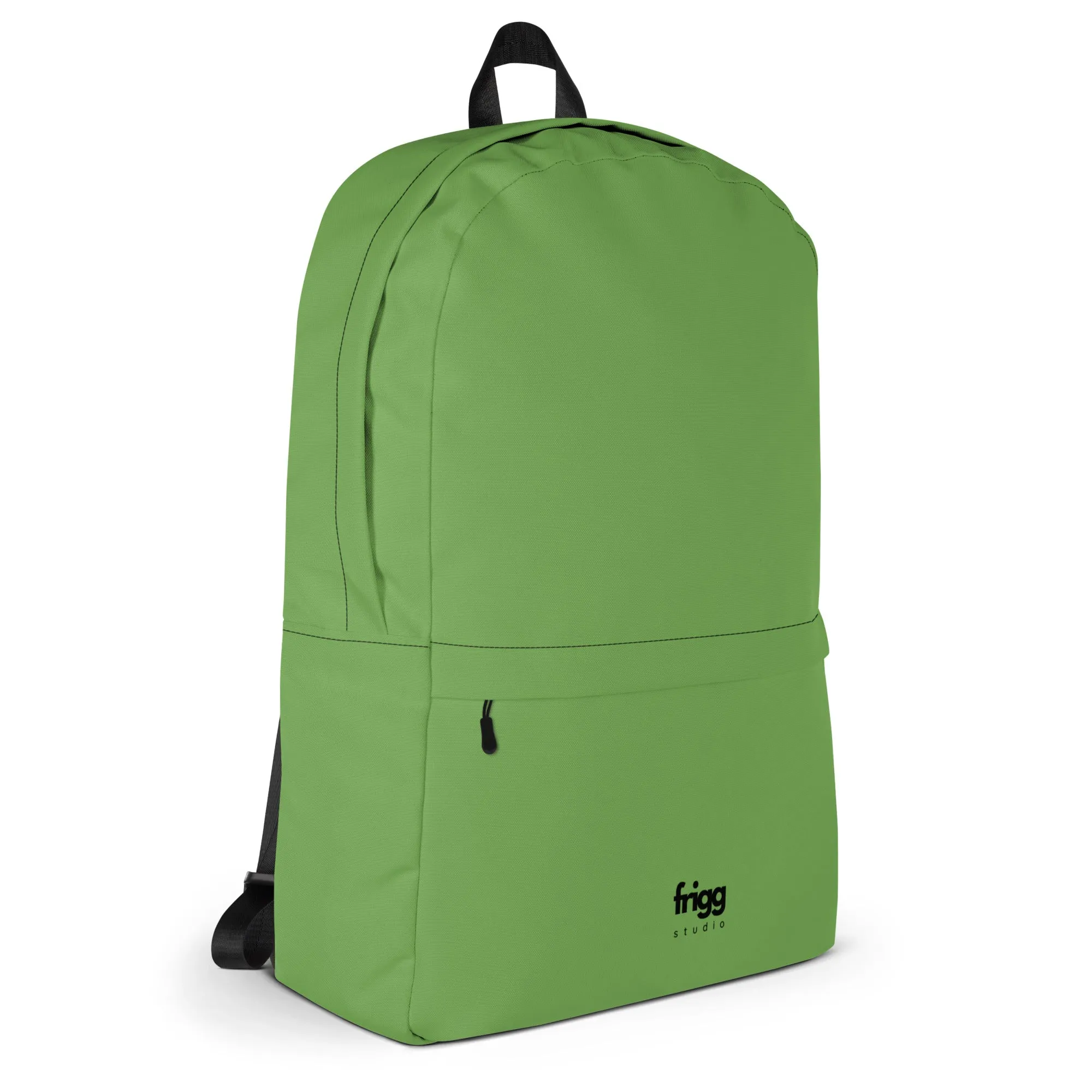 FOREST GREEN - WATER-RESISTANT BACKPACK WITH LAPTOP POCKET