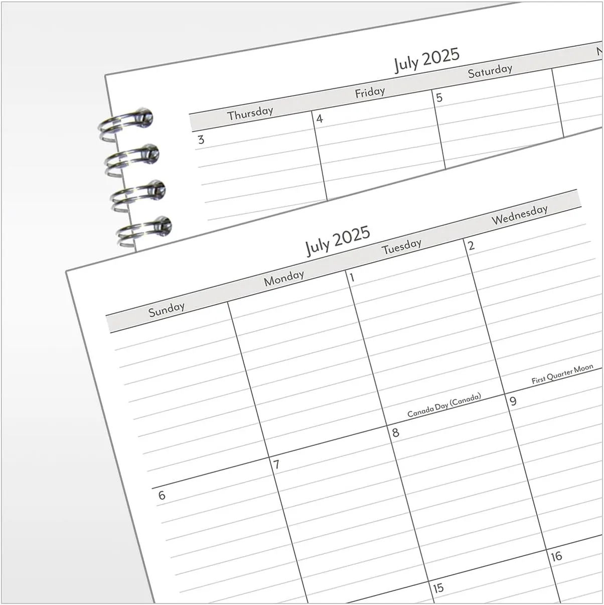 FranklinCovey - Compass Two Page Per Day Wire-Bound Planner (Classic, Jul 2025 - Jun 2026)