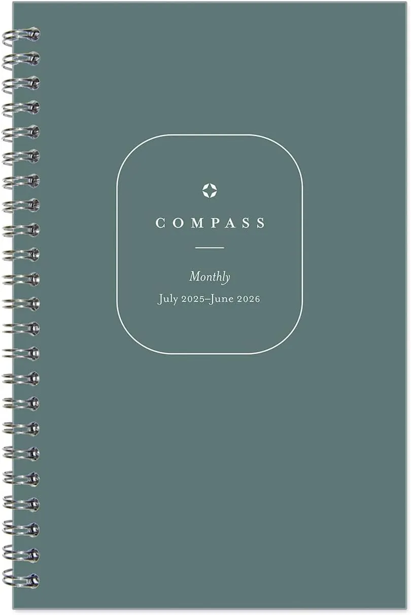 FranklinCovey - Compass Two Page Per Day Wire-Bound Planner (Classic, Jul 2025 - Jun 2026)