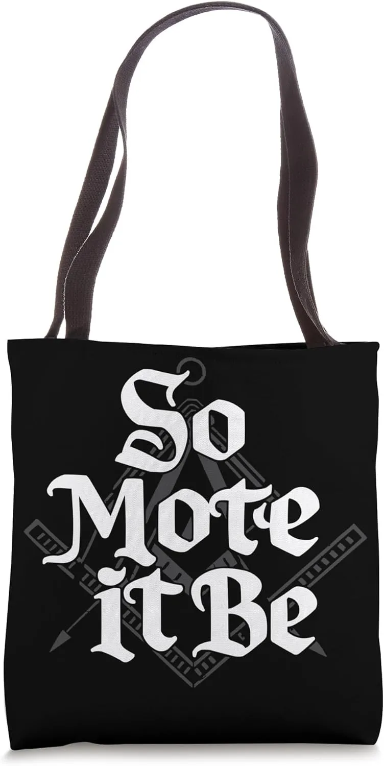 Freemason Masonic Fraternal Freemasonry Square Compass Tote Bag