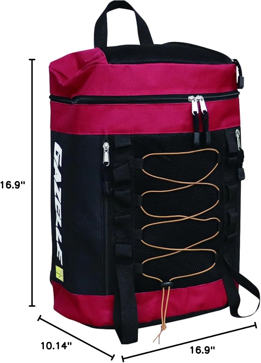 Fukutoku Sangyo G-104 Rucksack, Backpack, Daypack, D Pack, Red