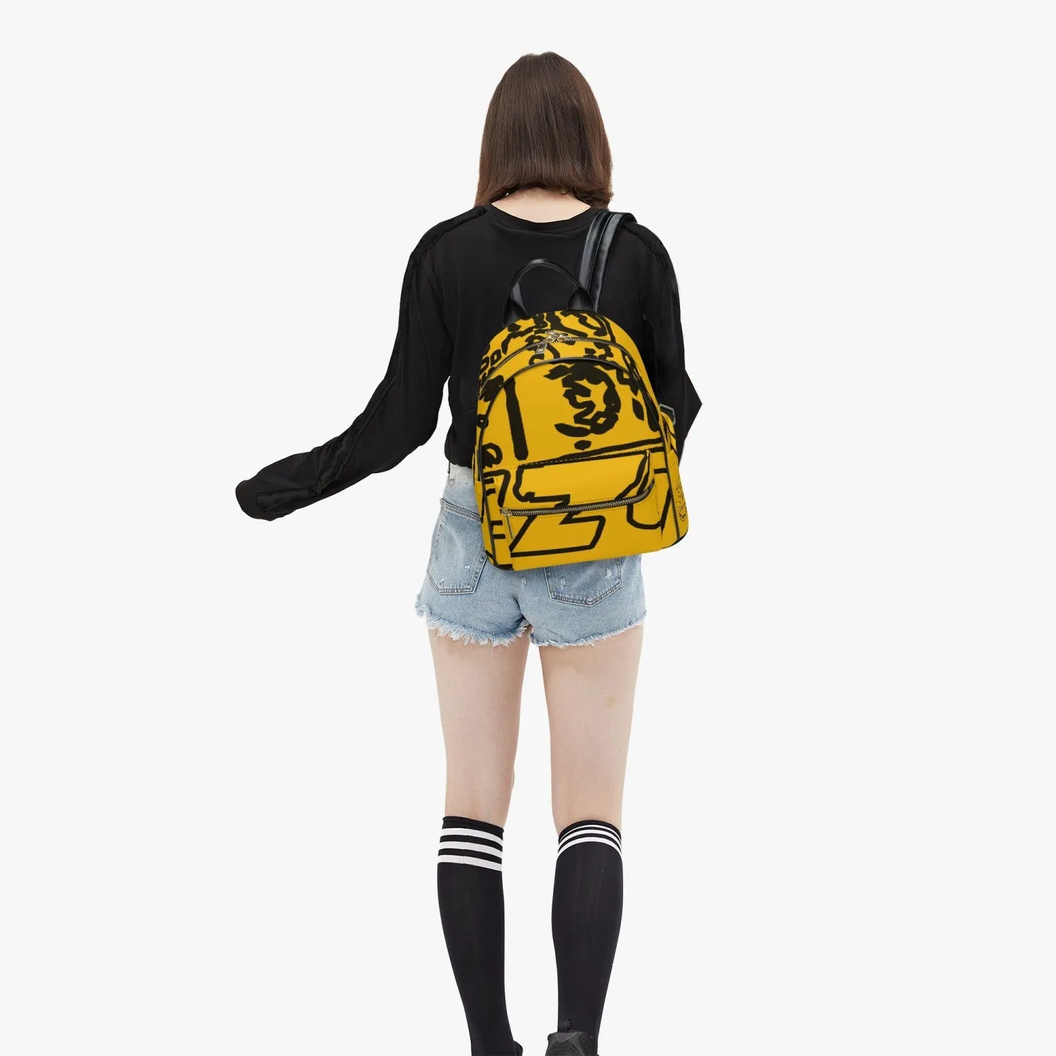 FZ Printed PU Backpack