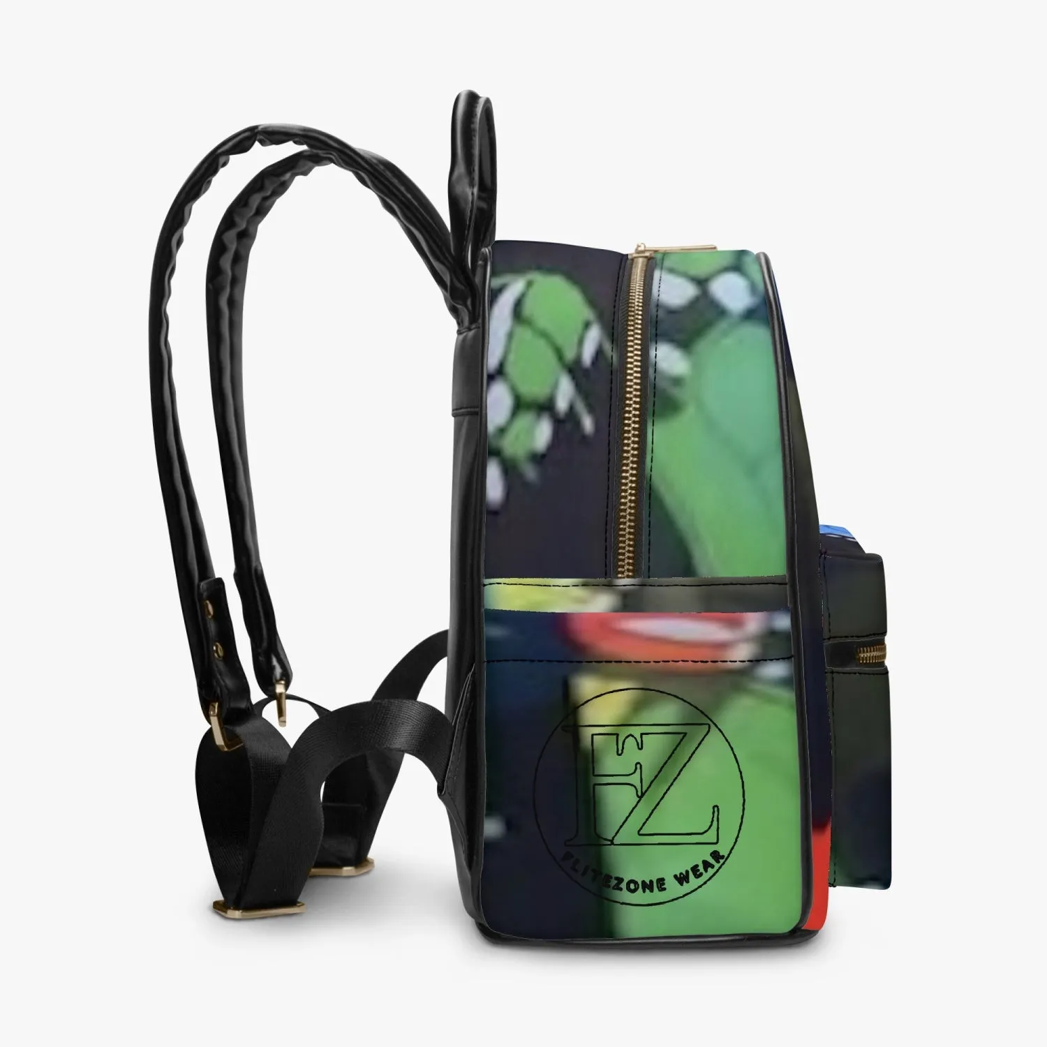 FZr Printed PU Backpack