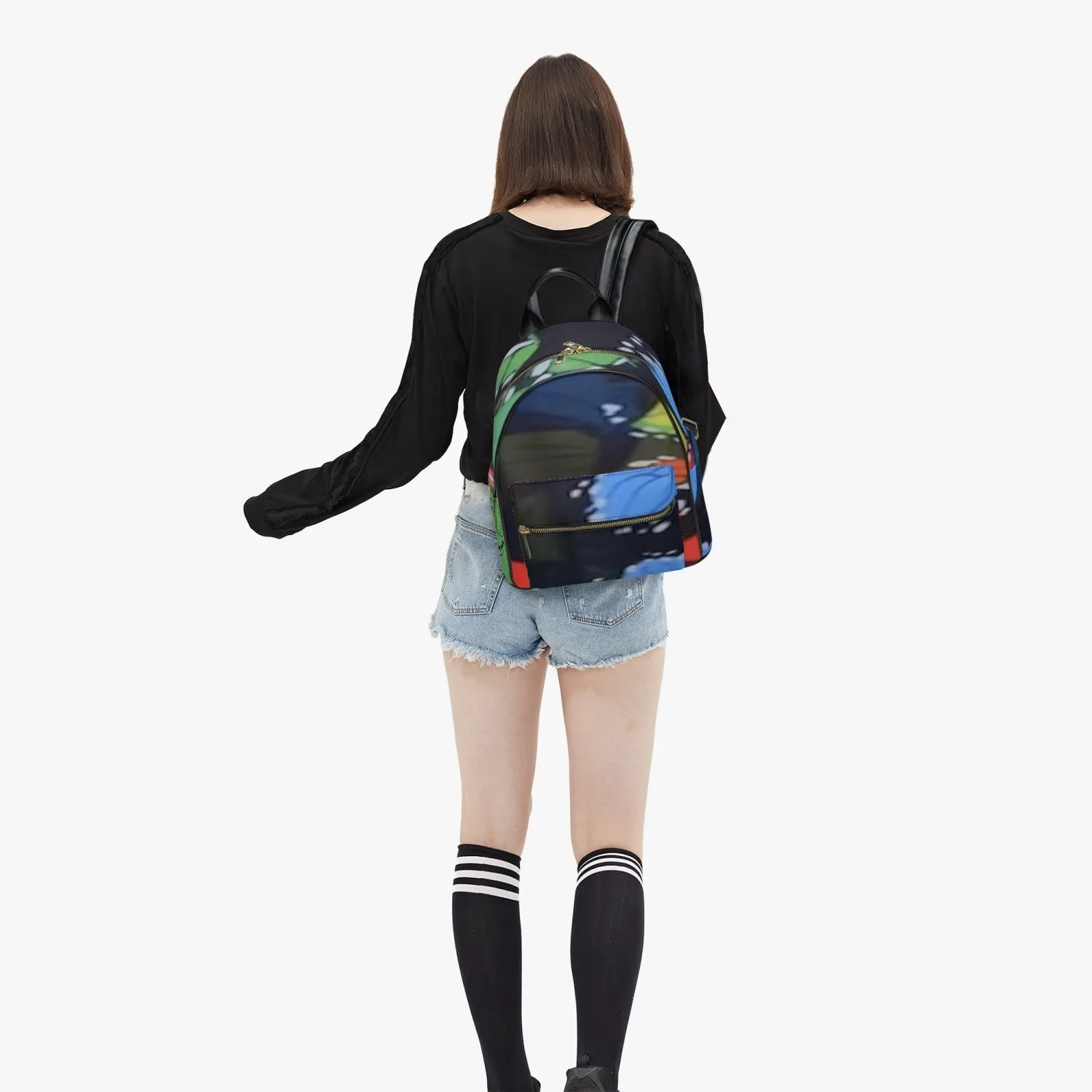 FZr Printed PU Backpack