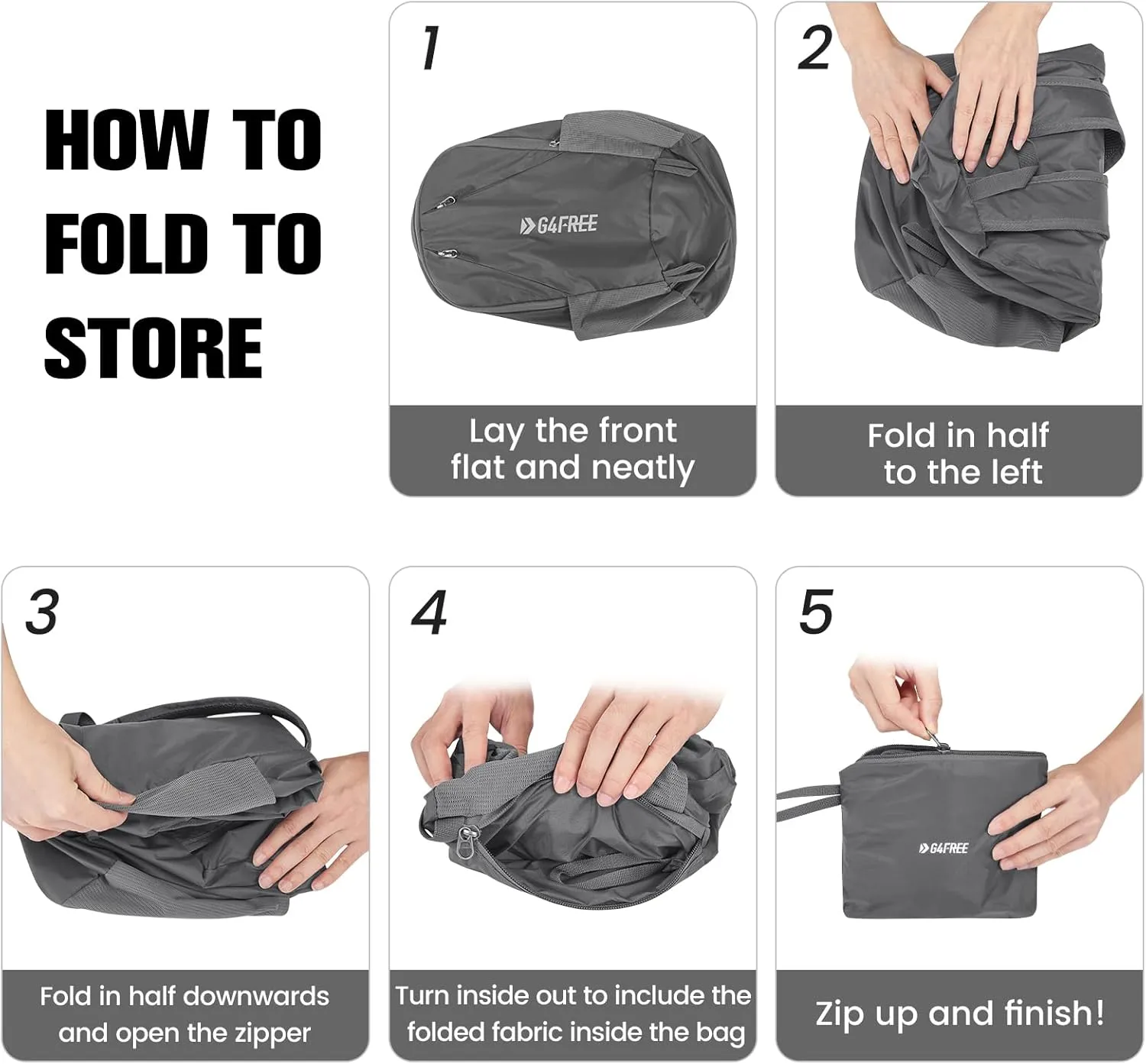 G4Free 24L Packable Hiking Backpack Lightweight Foldable Small Sport Travel Daypack Water Resistant for Women Men