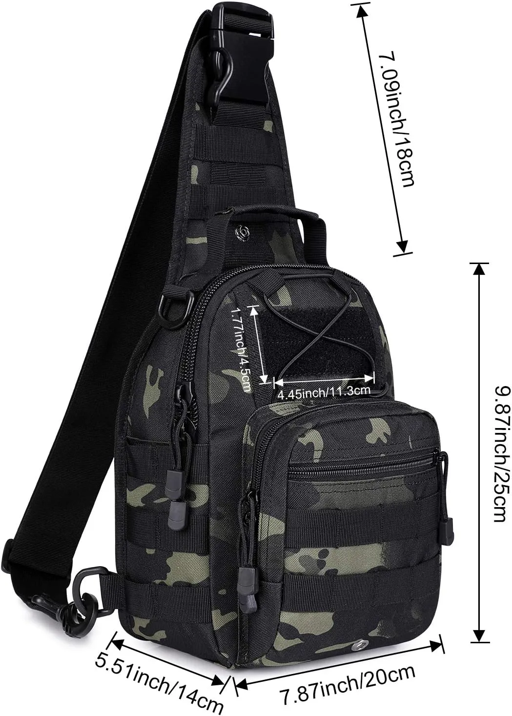 G4Free Outdoor Tactical Bag Backpack, Military Sport Bag Pack Sling Shoulder Backpack Tactical Bag for Every Day Carry