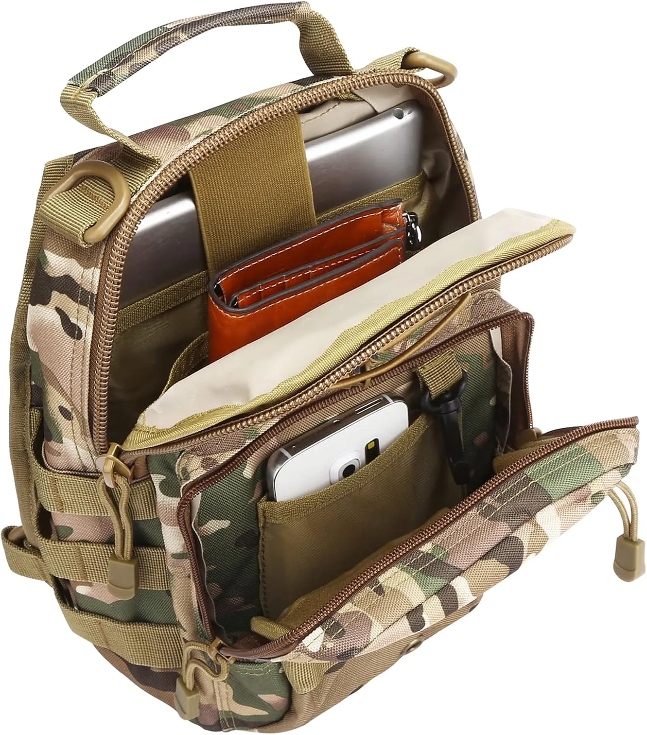G4Free Outdoor Tactical Bag Backpack, Military Sport Bag Pack Sling Shoulder Backpack Tactical Bag for Every Day Carry