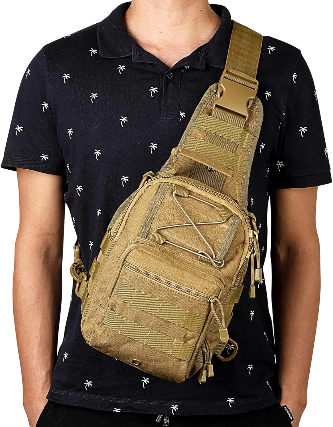 G4Free Outdoor Tactical Bag Backpack, Military Sport Bag Pack Sling Shoulder Backpack Tactical Bag for Every Day Carry