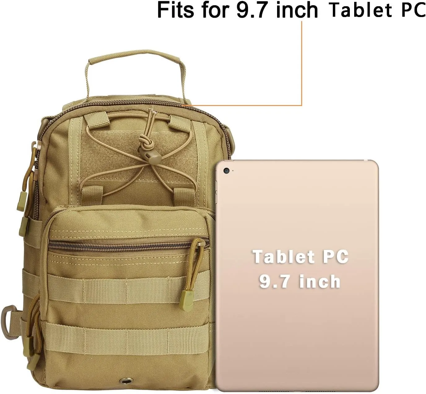 G4Free Outdoor Tactical Bag Backpack, Military Sport Bag Pack Sling Shoulder Backpack Tactical Bag for Every Day Carry