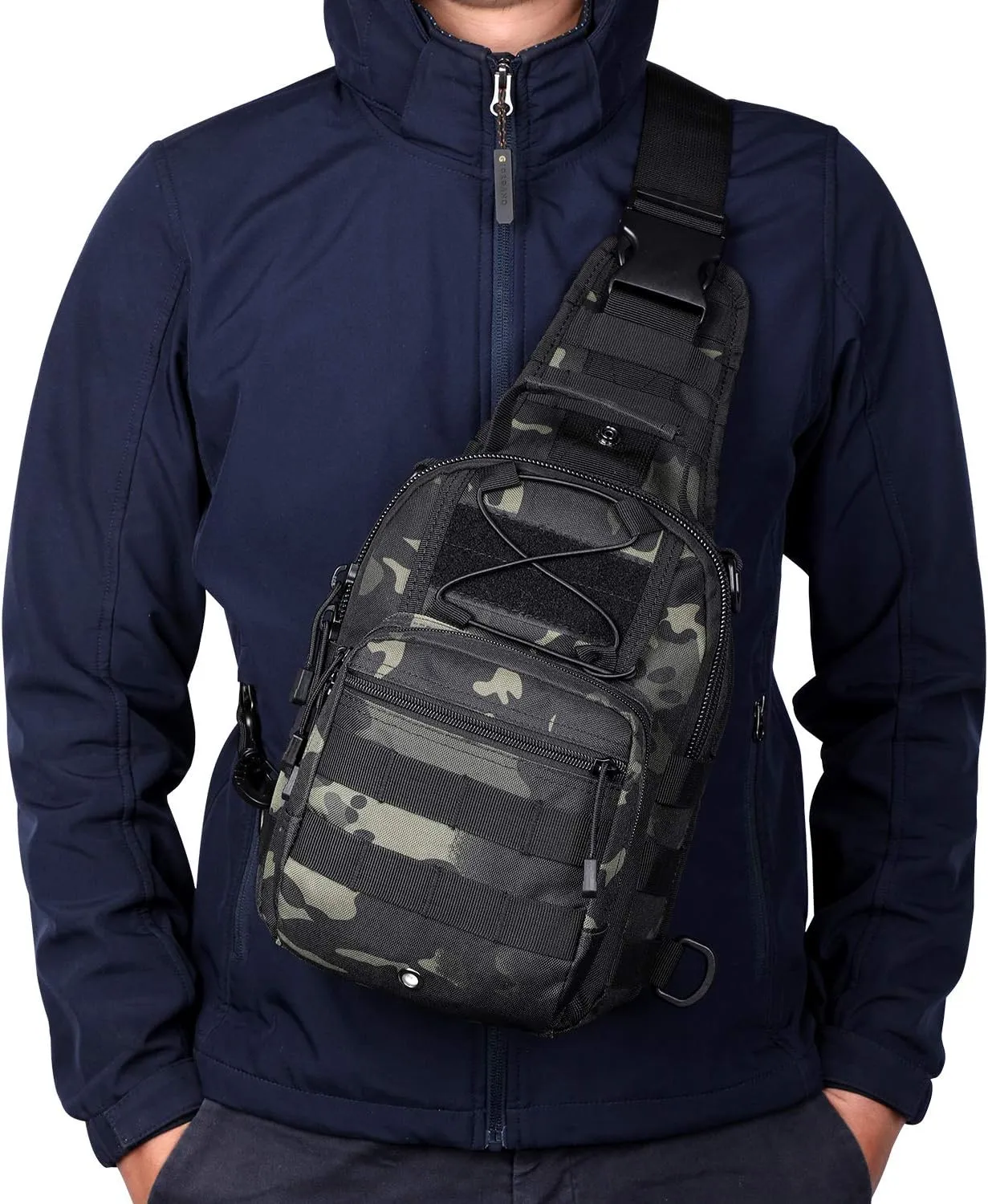 G4Free Outdoor Tactical Bag Backpack, Military Sport Bag Pack Sling Shoulder Backpack Tactical Bag for Every Day Carry