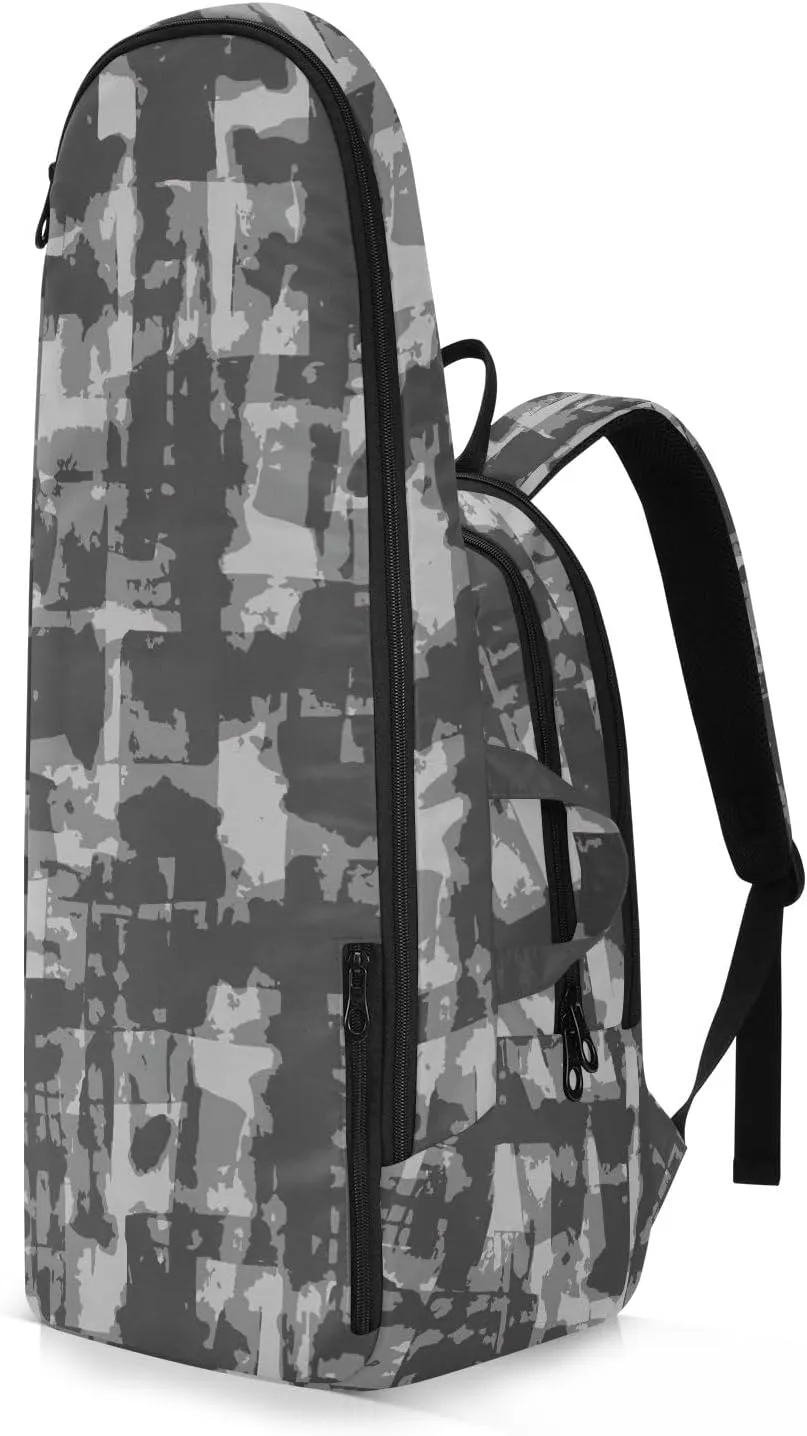 GAIGEO Teal Dragonflies Dark Tennis Backpack, Large Capacity Tennis Racket Bag, Various Storage Methods
