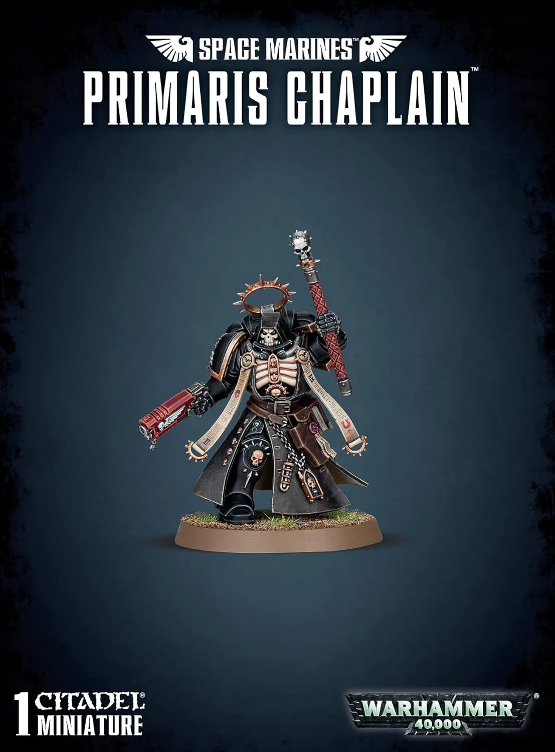 GAMES WORKSHOP 99120101180" Space Marines Primaris Chaplain Plastic Kit