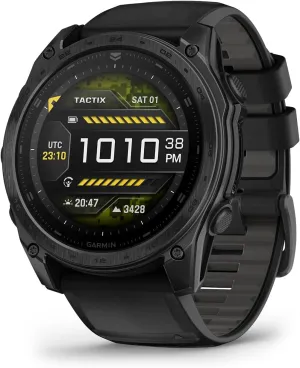 Garmin tactix® 8 47mm, AMOLED Display, Premium Tactical GPS Smartwatch, Includes Applied Ballistics Ultralight™ Solver
