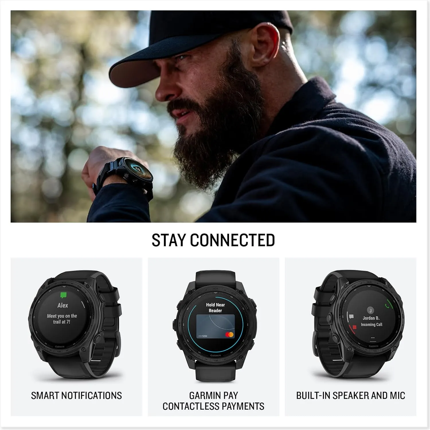 Garmin tactix® 8 51mm, Solar Charged Display, Elite, Premium Tactical GPS Smartwatch, Includes Applied Ballistics Elite™ Solver, Titanium Bezel, Sapphire Lens, 40-Meter Dive Rating