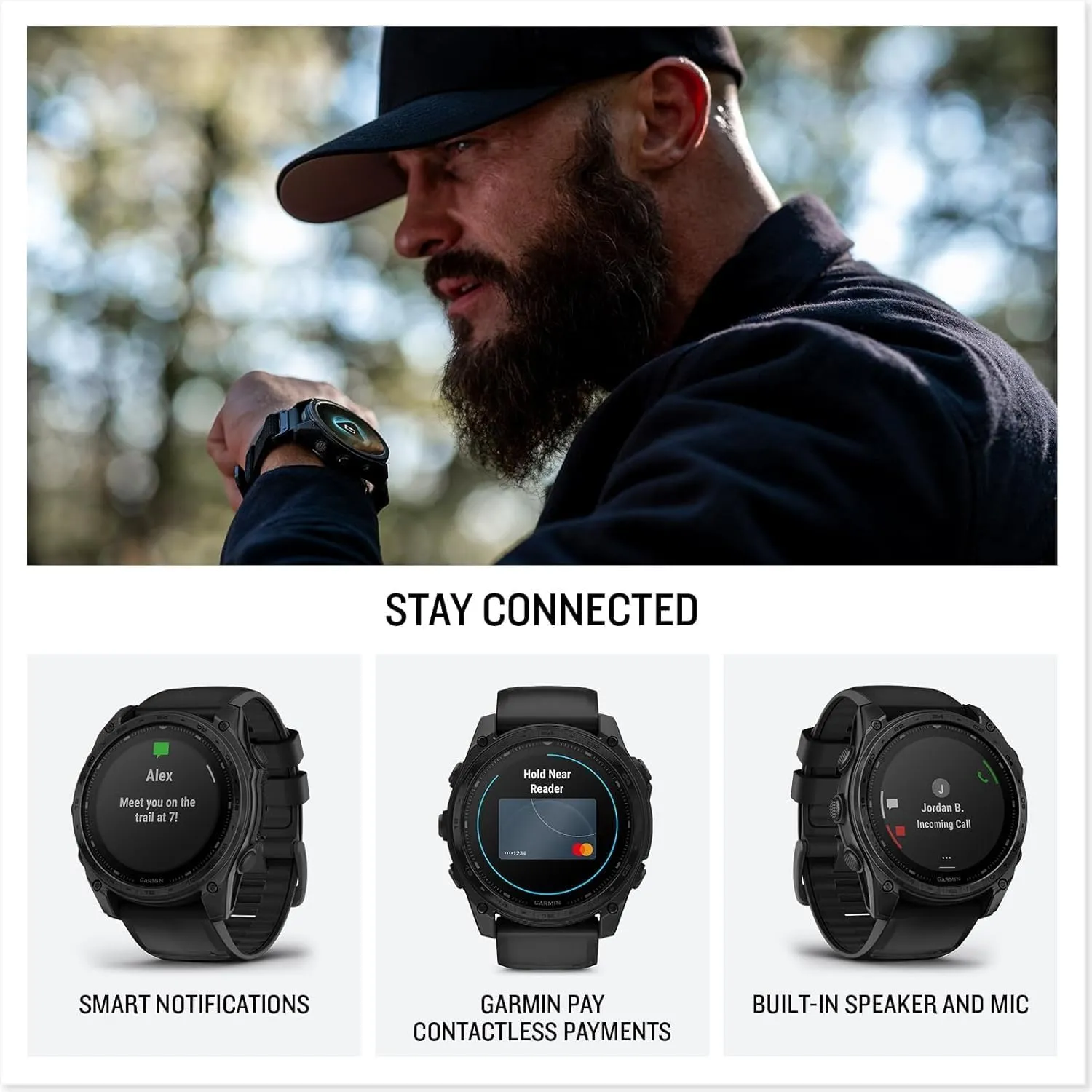 Garmin tactix 8 Solar: AB Elite (51mm) Premium Tactical GPS Smartwatch Bundle - Applied Ballistics Ultralight Solver, Built-in LED Flashlight with PlayBetter Portable Charger & HD Screen Protectors
