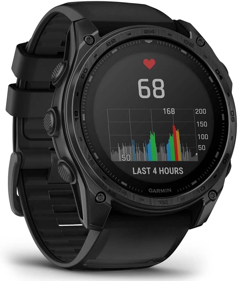 Garmin tactix 8 Solar: AB Elite (51mm) Premium Tactical GPS Smartwatch Bundle - Applied Ballistics Ultralight Solver, Built-in LED Flashlight with PlayBetter Portable Charger & HD Screen Protectors