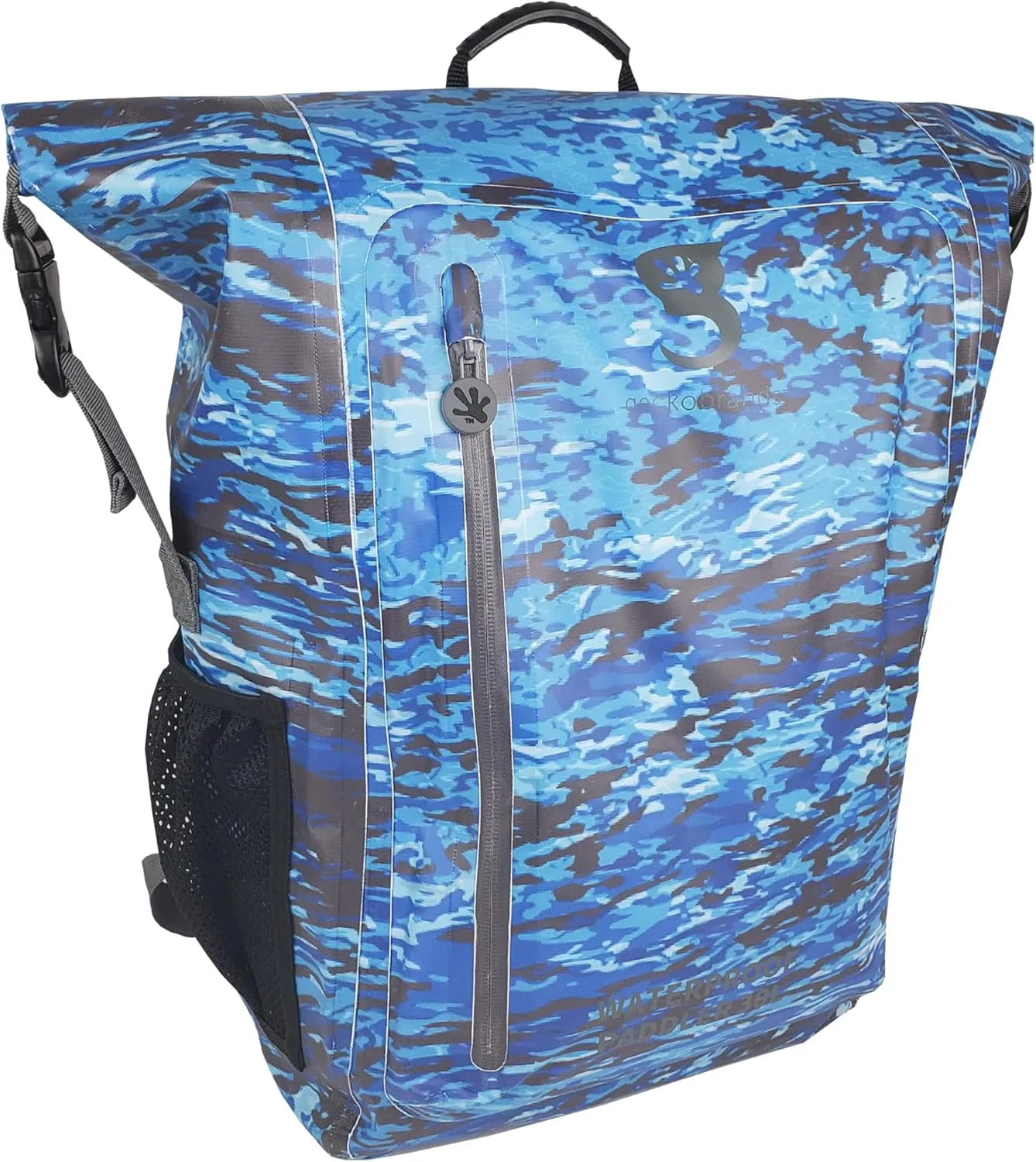 geckobrands Paddler 30L Waterproof Backpack – Durable PVC Tarpaulin Bag for Extreme Conditions