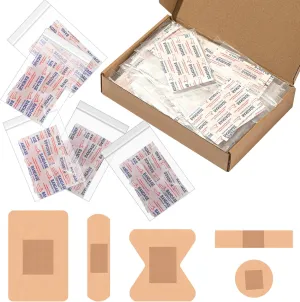Geiserailie 50 Pack Hygiene Kits for Homeless in Bulk Assorted Sizes Fingertip Bandages Waterproof, Individually Wrapped, Homeless Care Package Supplies for Homeless, Nursing Homes, Hotel, Charity