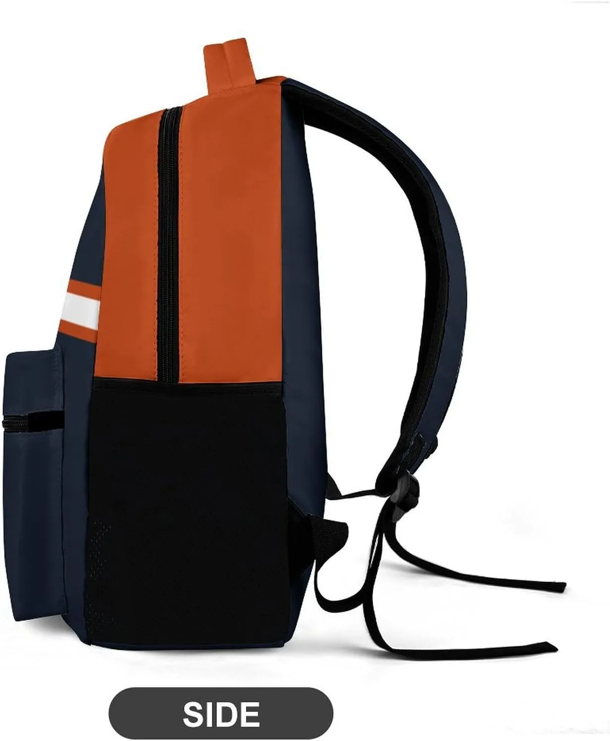 Generic Custom Backpack High Capacity Bag Football Fans Gifts for Men Women Teenager, Add Name & Number, Chi06-b