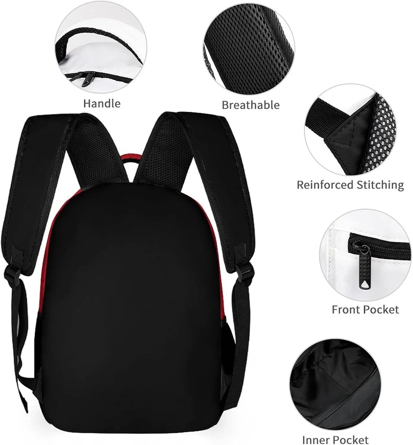Generic Personalized Backpack Basketball City Fans Gifts Sport Bags High Capacity Custom Any Name and Number for Men Women, Atl-h2401